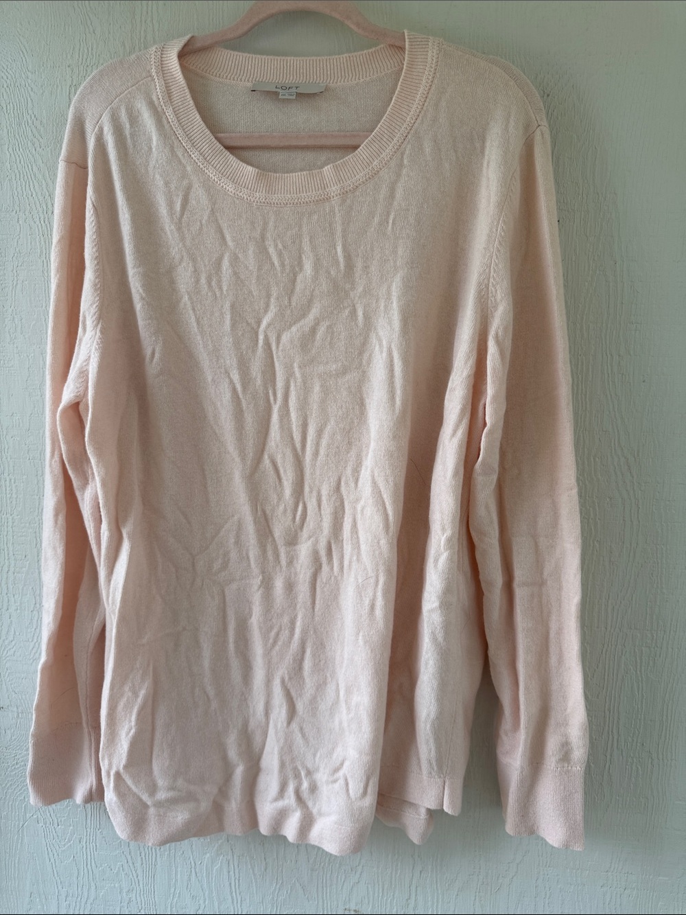 LOFT Blush Pink Knit Sweater